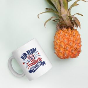 Flip-Flops Fireworks and Freedom Mug