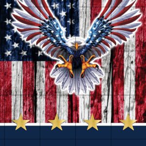 Patriotic Eagle USA Garden Flag