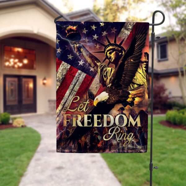 Let Freedom Ring Garden Flag