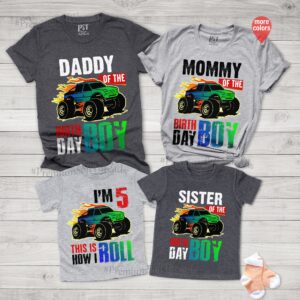 Monster Truck Birthday Shirt