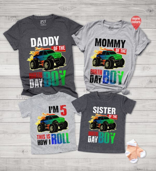 Monster Truck Birthday Shirt