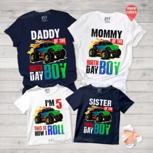 Monster Truck Birthday Shirt