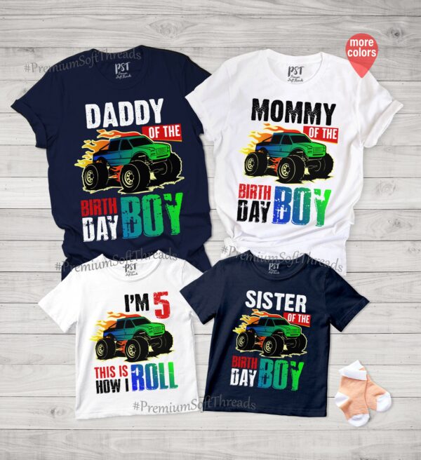 Monster Truck Birthday Shirt