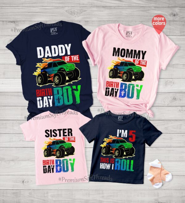 Monster Truck Birthday Shirt