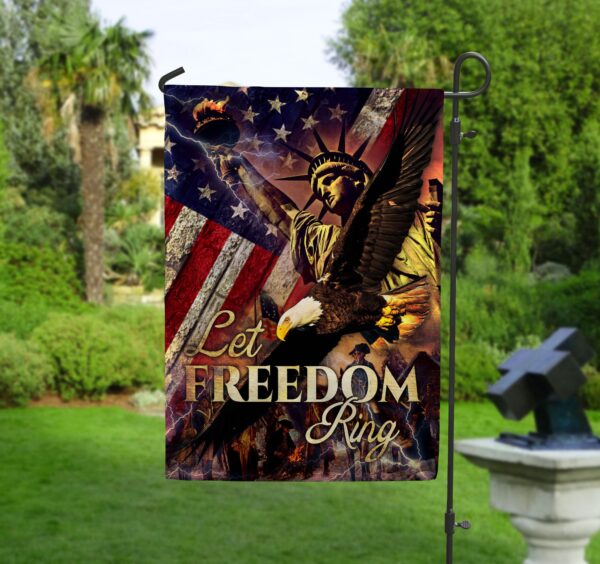 Let Freedom Ring Garden Flag