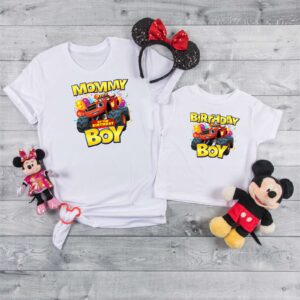 Blaze and The Monster Machines Birthday Boy Shirt