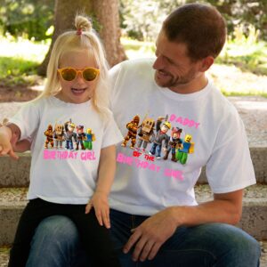 Roblox Girl Birthday Matching Shirts