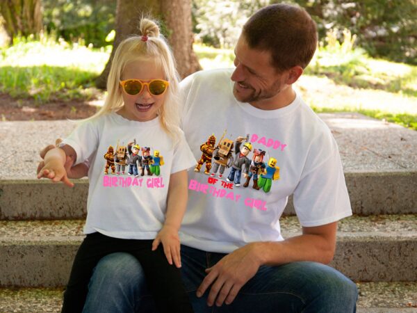 Roblox Girl Birthday Matching Shirts