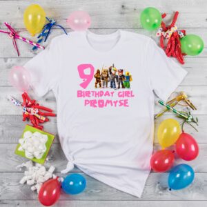 Roblox Girl Birthday Matching Shirts