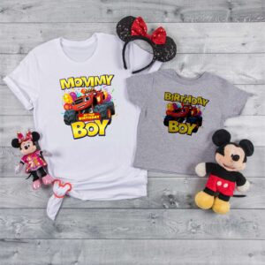 Blaze and The Monster Machines Birthday Boy Shirt