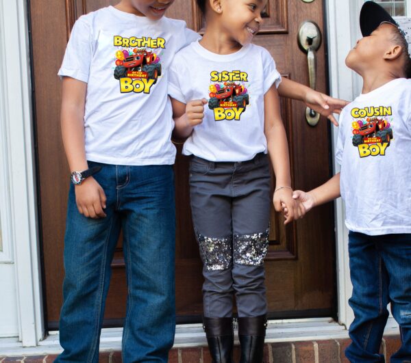 Blaze And The Monster Machines Birthday Boy Shirt