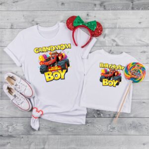 Blaze and The Monster Machines Birthday Boy Shirt