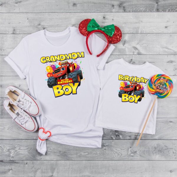 Blaze And The Monster Machines Birthday Boy Shirt