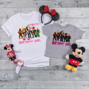 Roblox Girl Birthday Matching Shirts