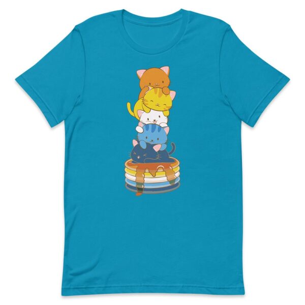 Kawaii Cat Aroace Pride T Shirt