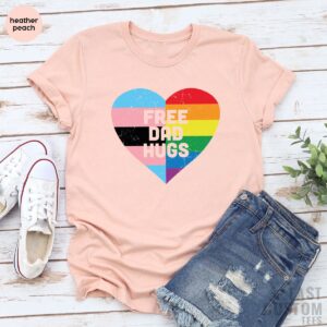 Free Dad Hugs LGBT Shirt