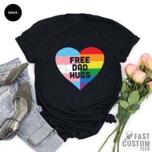 Free Dad Hugs LGBT Shirt