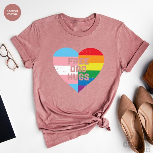 Free Dad Hugs LGBT Shirt