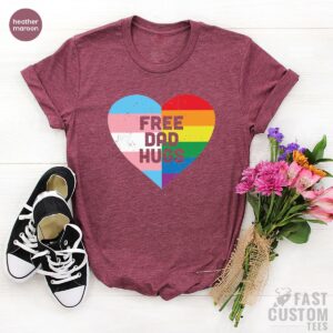 Free Dad Hugs LGBT Shirt