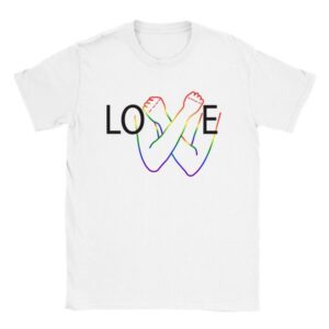 Rainbow LOVE Deaf Pride T-shirt