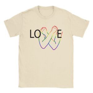 Rainbow LOVE Deaf Pride T-shirt