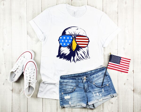 Patriotic Eagle With Sunglasses Shirt