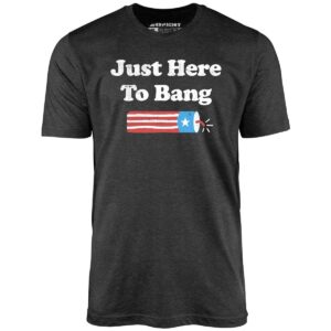 Just Here to Bang 4th of July Unisex T-Shirt