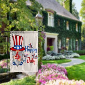 4th Of July American Gnomes Garden Flag