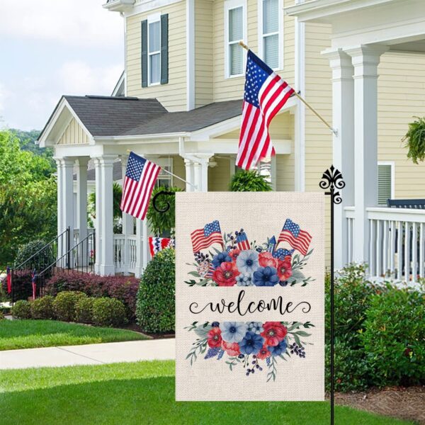 4th Of July Independence Day Garden Flag