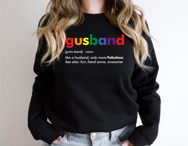 Gusband LGBT Gay Husband Definition Rainbow Shirt