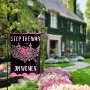 Pro Woman 1973 Mind Your Own Uterus Funny Garden Flag