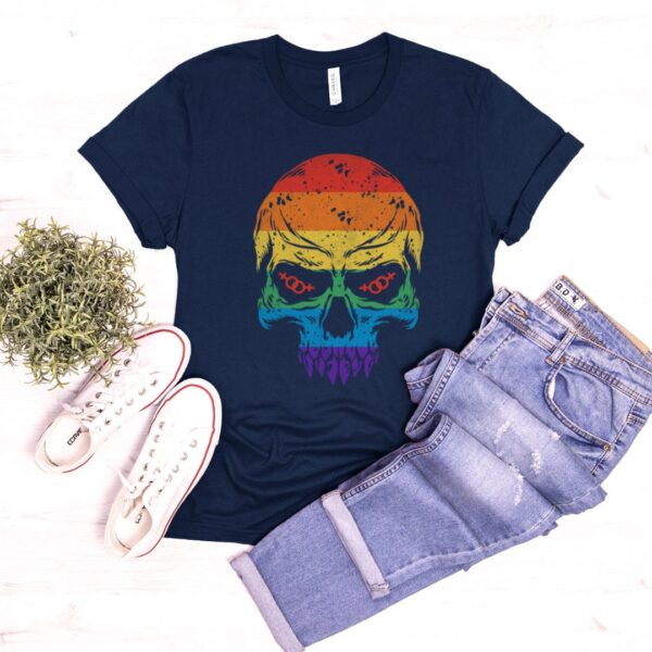 Rainbow Skull Pride Shirt