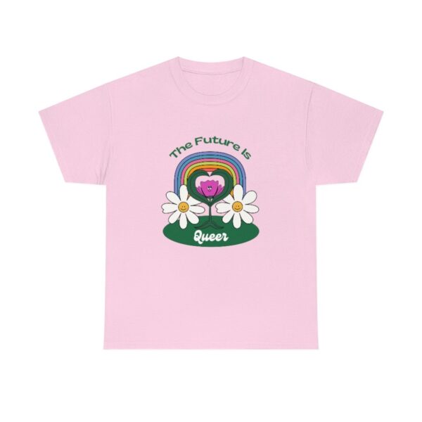 The Future Is Queer Pride LGBTQ T-Shirt With Flowers