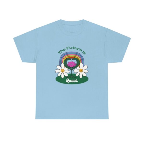 The Future Is Queer Pride LGBTQ T-Shirt With Flowers