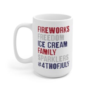 July 4th Patriotic American Flag Gift Mug