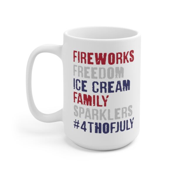 July 4th Patriotic American Flag Gift Mug