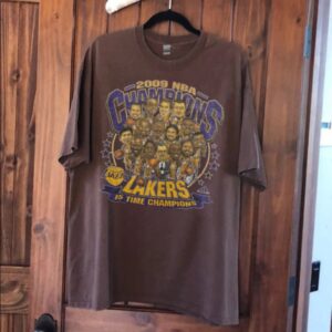 Vintage Style 2009 Lakers Championship T shirt