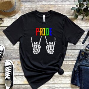 Pride Rainbow Skeleton Shirt