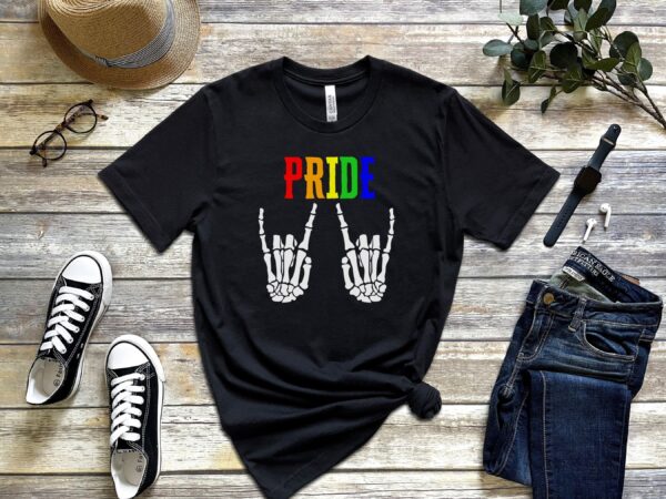 Pride Rainbow Skeleton Shirt