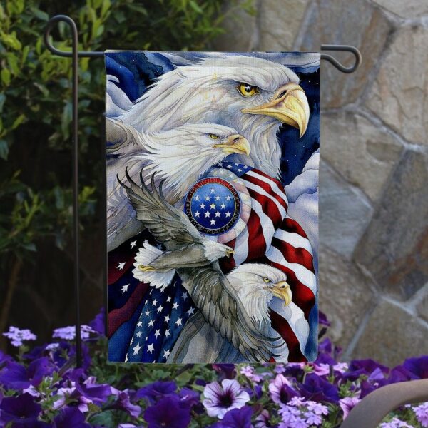 Freedom Eagle 4th Of July Garden Flag