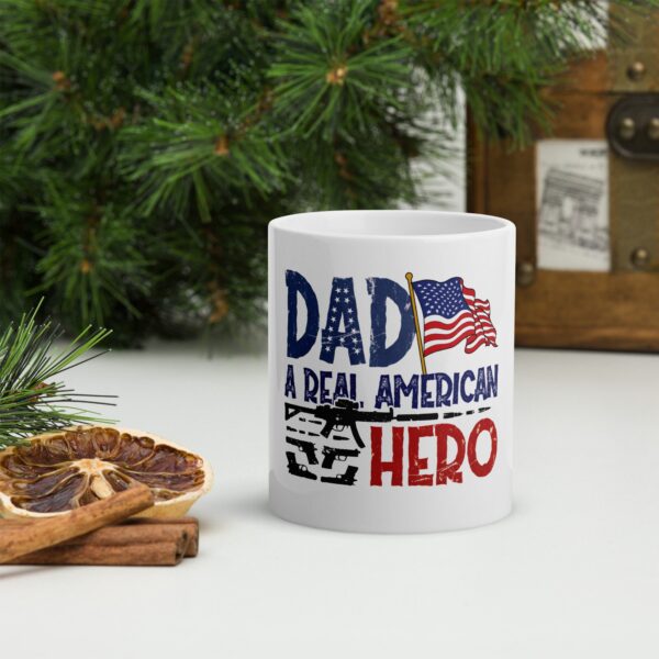 Dad The Real Hero Mug