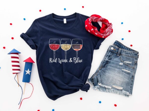 Red Wine & Blue T-Shirt