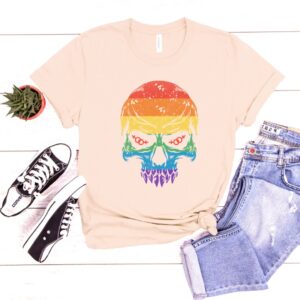 Rainbow Skull Pride Shirt