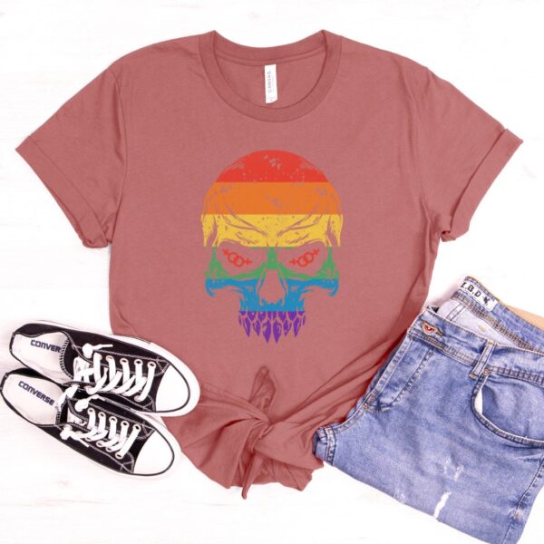 Rainbow Skull Pride Shirt