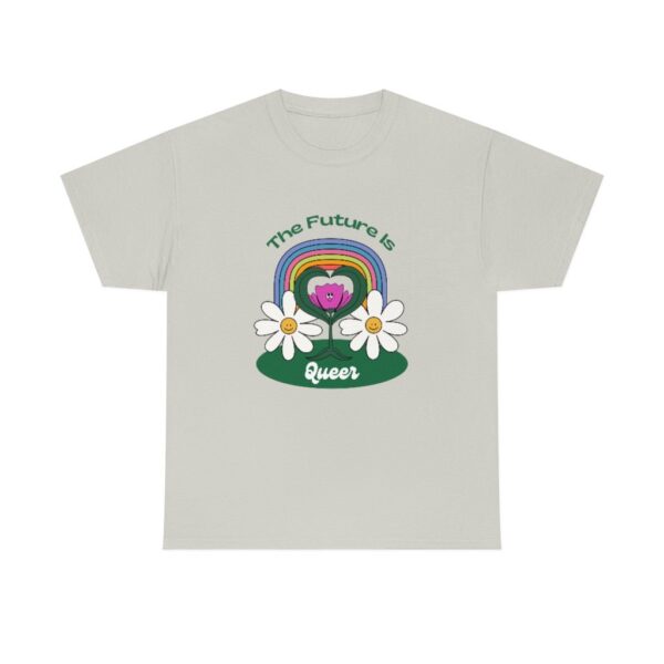 The Future Is Queer Pride LGBTQ T-Shirt With Flowers