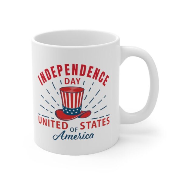 Independence Day United States Of America White Ceramic Mug