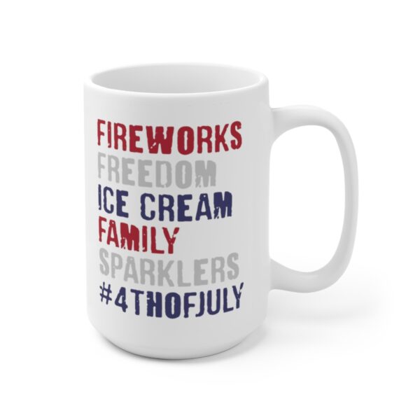 July 4th Patriotic American Flag Gift Mug