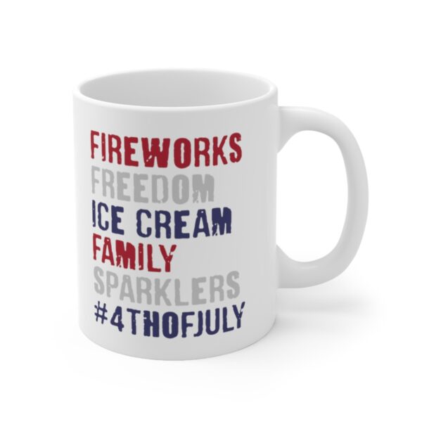 July 4th Patriotic American Flag Gift Mug