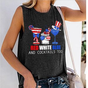 Red Wine Blue 4th Of July Shirt