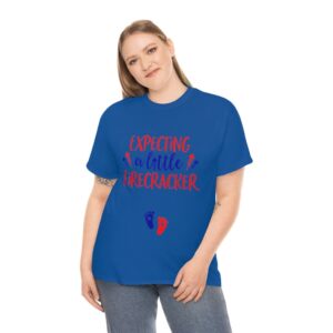 Womens 4th Of July Pregnancy Announcement T-Shirt